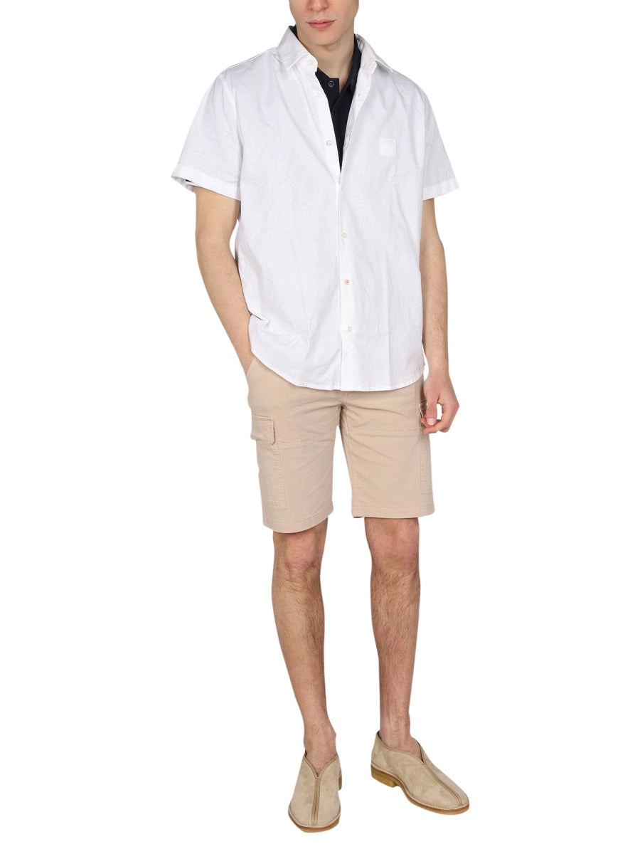 Boss Hugo Boss Logo Patch Short-Sleeved Shirt
