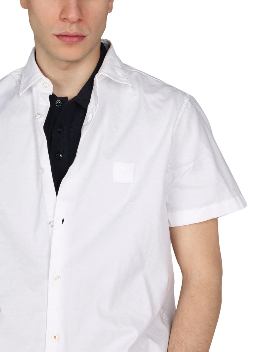 Boss Hugo Boss Logo Patch Short-Sleeved Shirt
