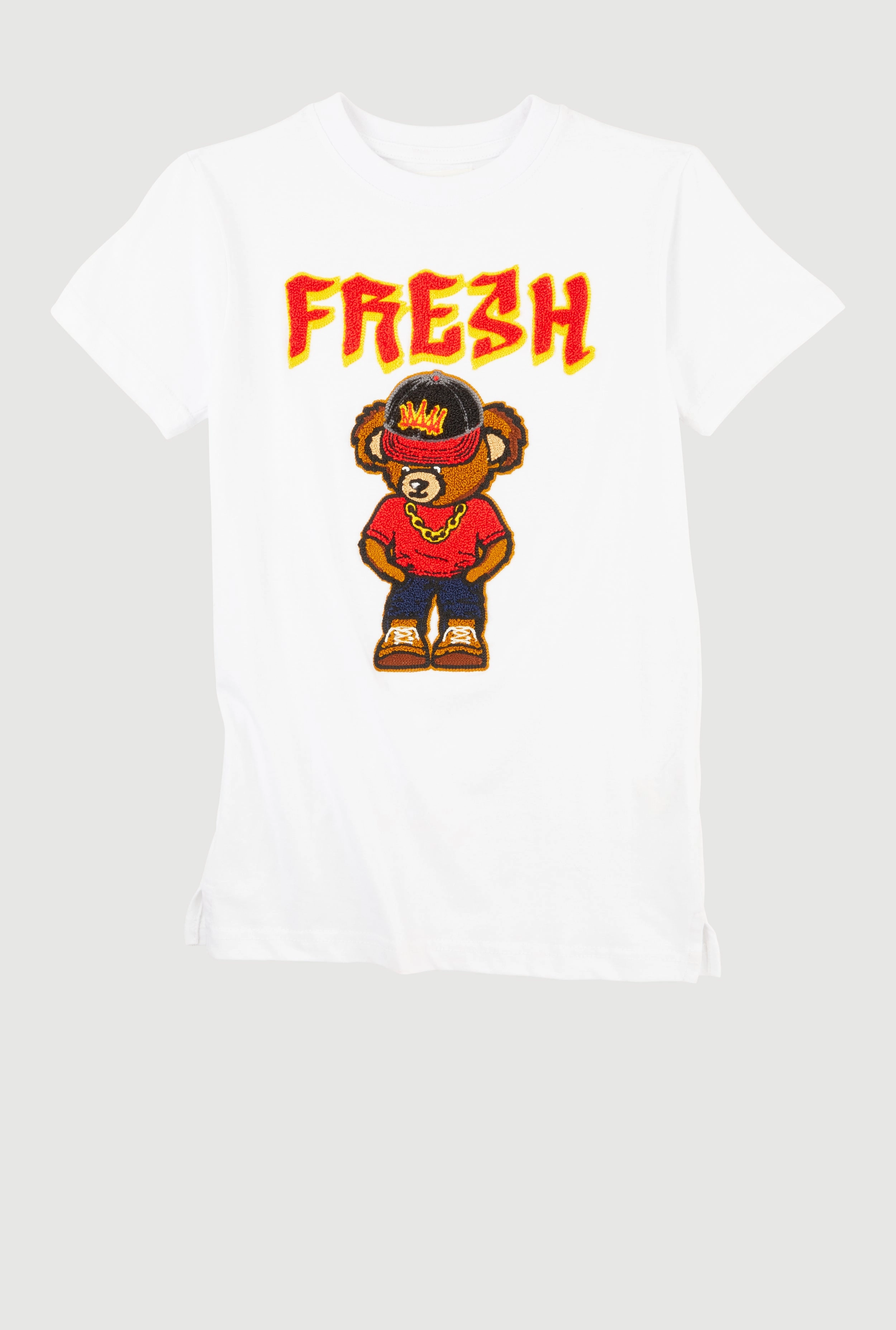 Boys Fresh Bear Chenille Graphic Tee