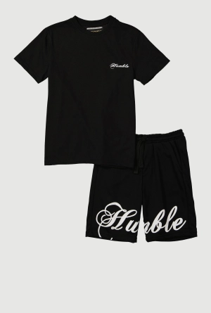 Boys Humble Graphic Tee and Sweatshorts