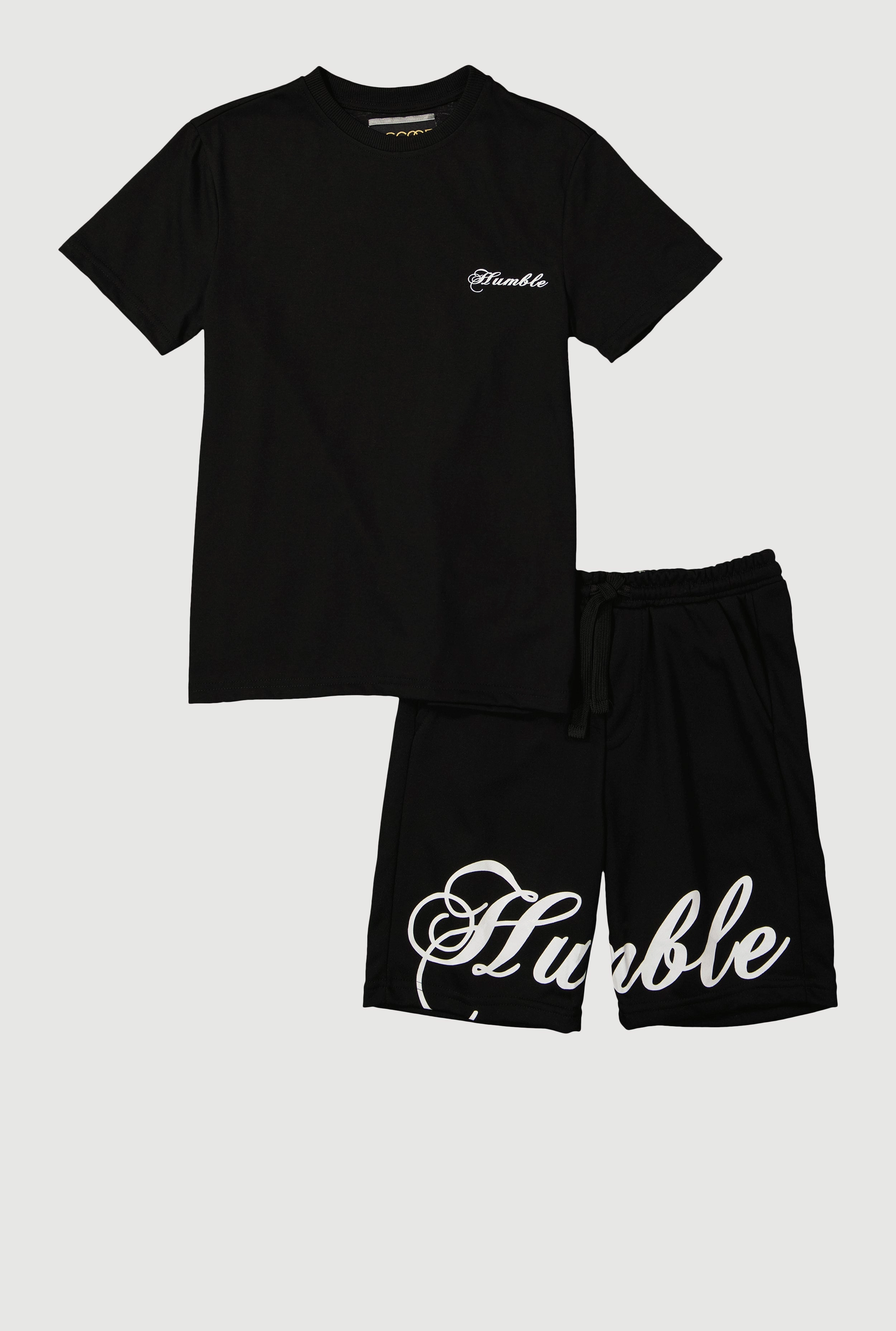 Boys Humble Graphic Tee and Sweatshorts