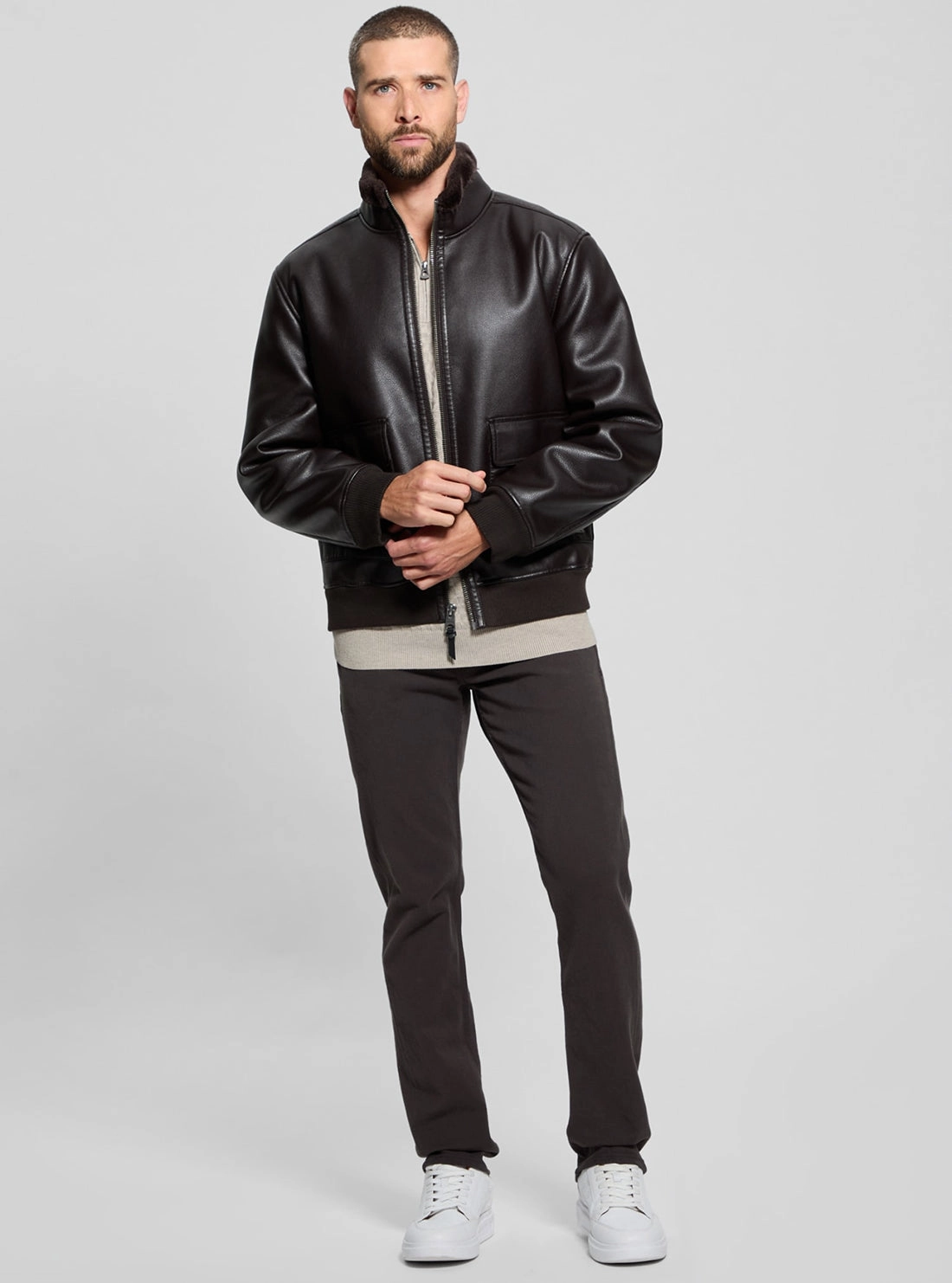 Brown Ryder Bonded Jacket
