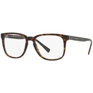 Burberry Men's Eyeglasses - Matt Dark Havana Square Frame | BURBERRY 0BE2239 3536