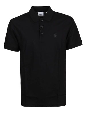 Burberry Monogram Embroidered Polo Shirt