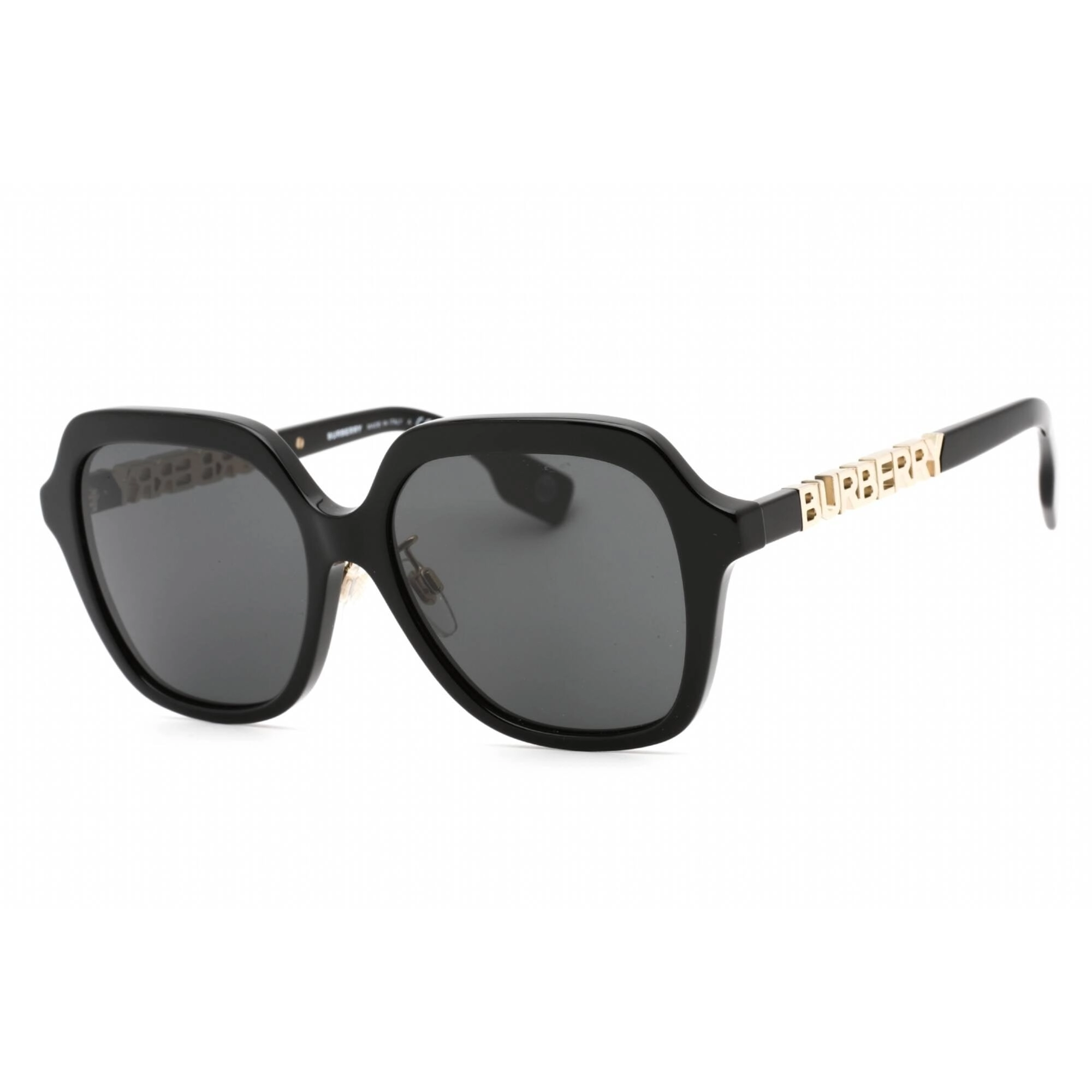 Burberry Women's Sunglasses - Black Rectangular Frame Grey Lens | 0BE4389F 300187