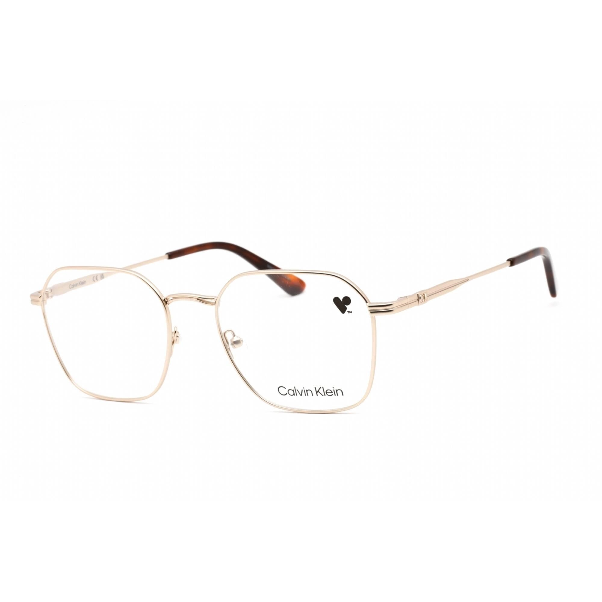 Calvin Klein Men's Eyeglasses - Full Rim Square Shape Gold Metal Frame | CK22116 717