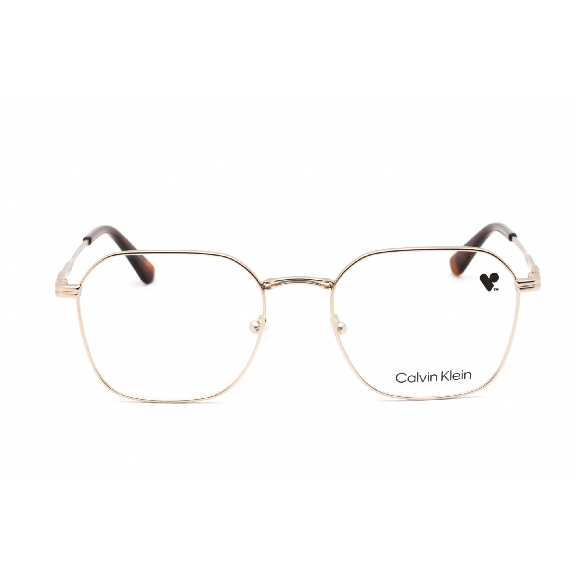 Calvin Klein Men's Eyeglasses - Full Rim Square Shape Gold Metal Frame | CK22116 717