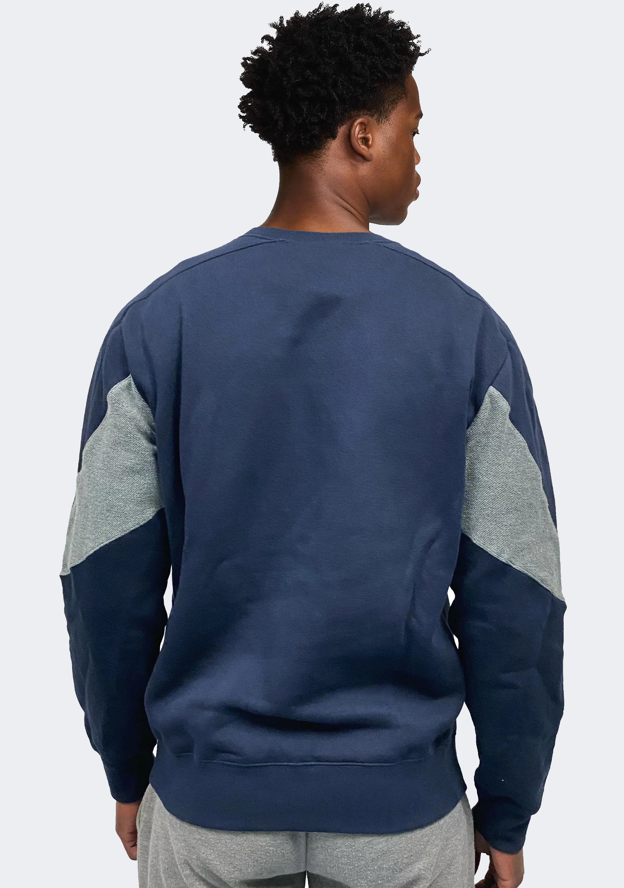 Champion Mens EU Colour Block Crew Navy