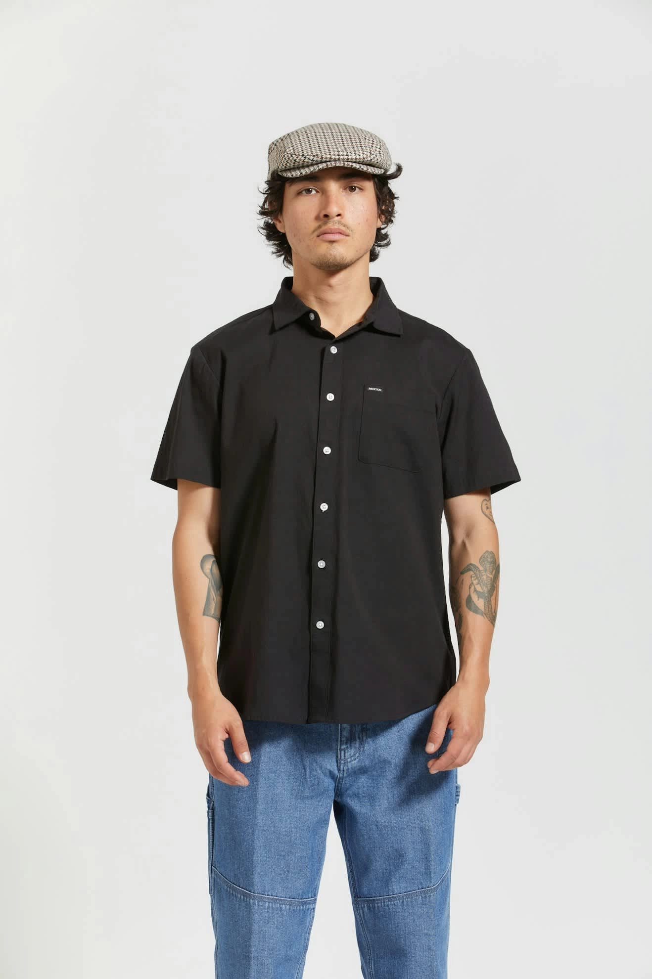 Charter Oxford S/S Shirt - Black