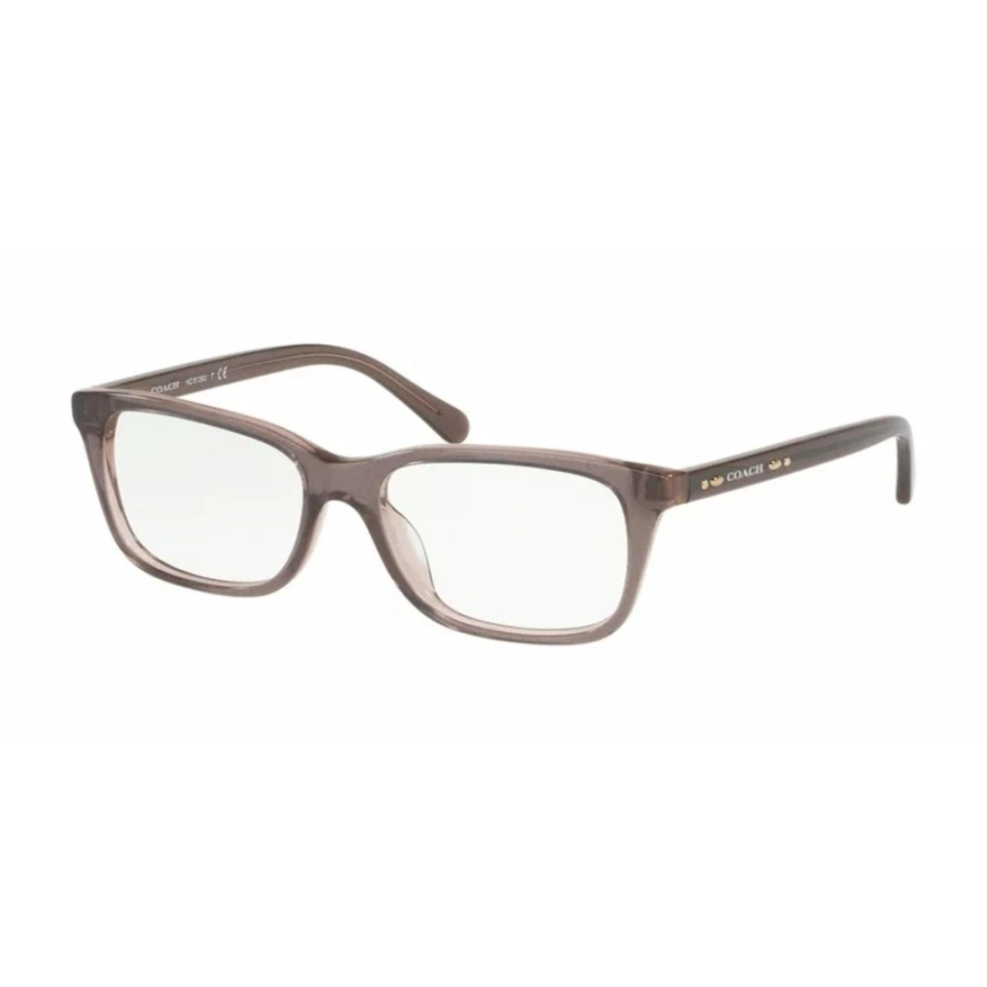 Coach Women's Eyeglasses - Transparent Glitter Grey Rectangular | COACH 0HC6136U 5447