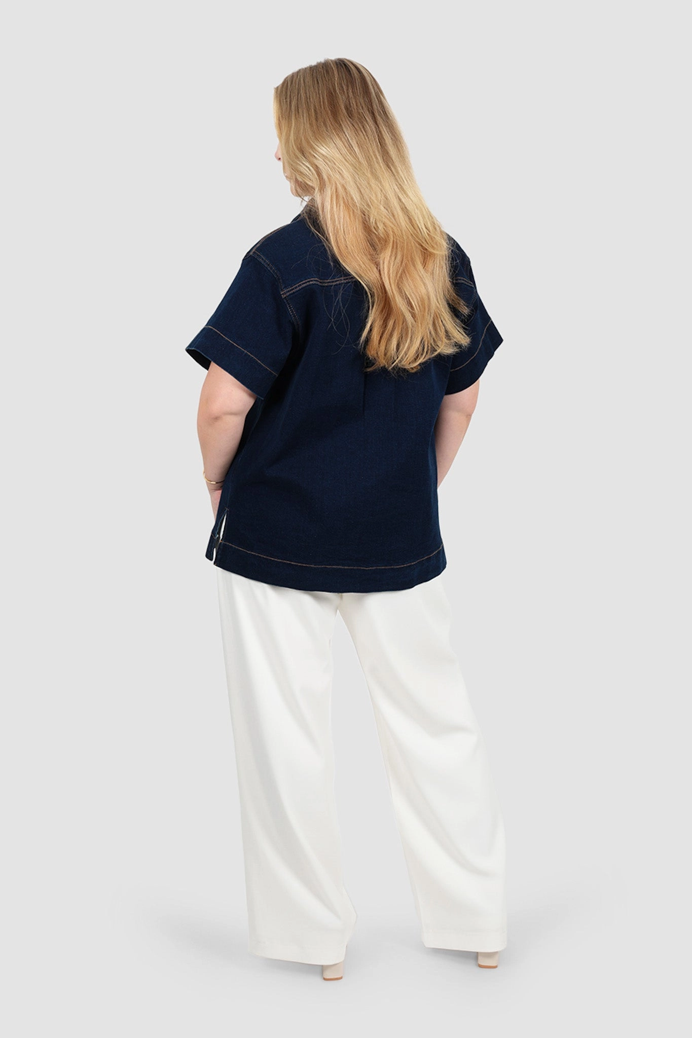 COMO DENIM SHIRT MIDNIGHT BLUE