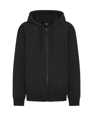 Cruz Zip-Up Hybrid Vertical Quilt Hoodie
