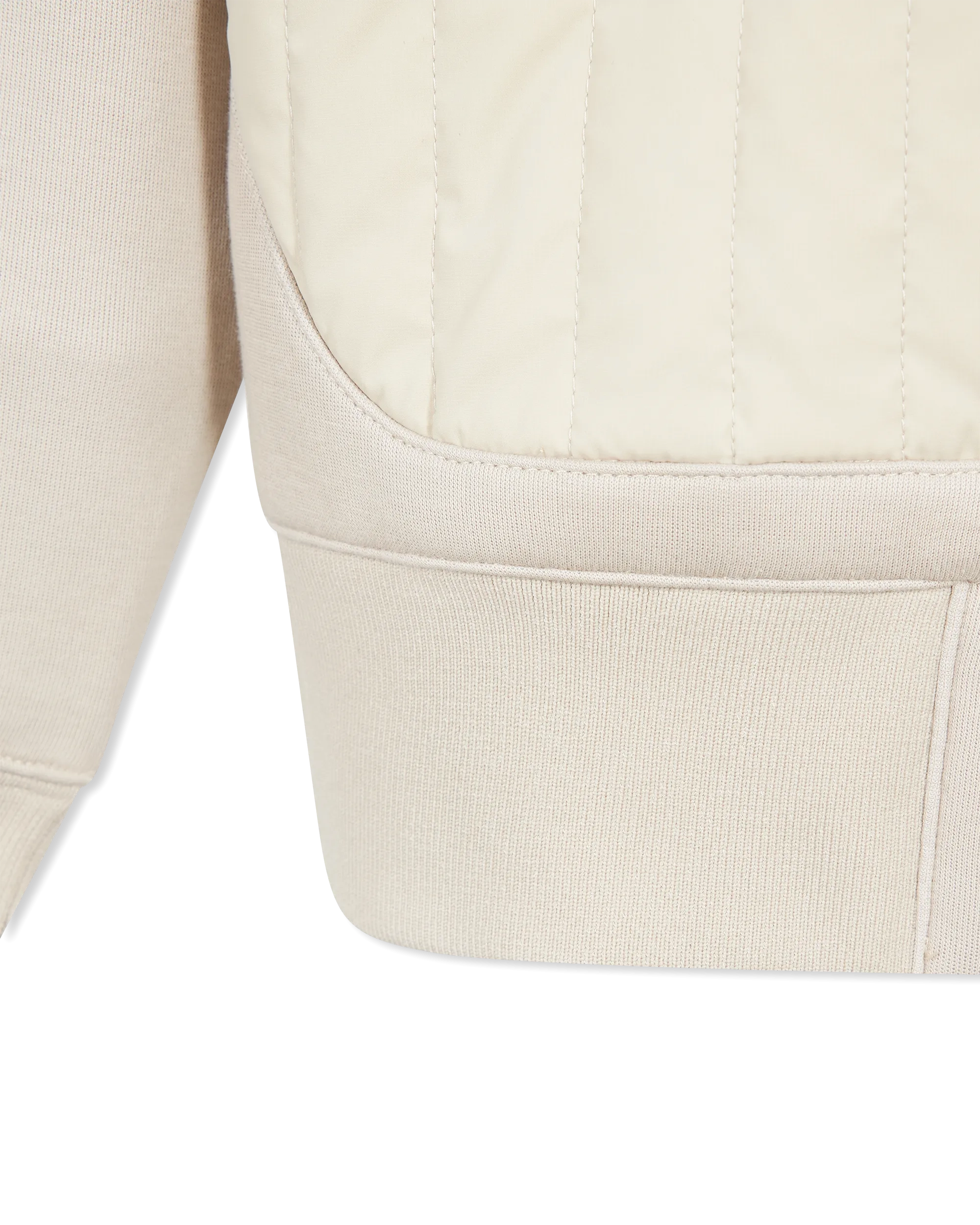 Cruz Zip-Up Hybrid Vertical Quilt Hoodie