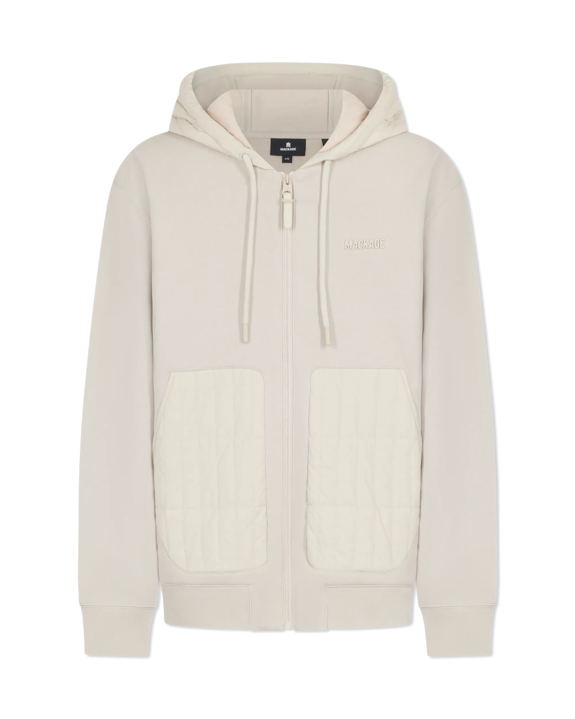 Cruz Zip-Up Hybrid Vertical Quilt Hoodie