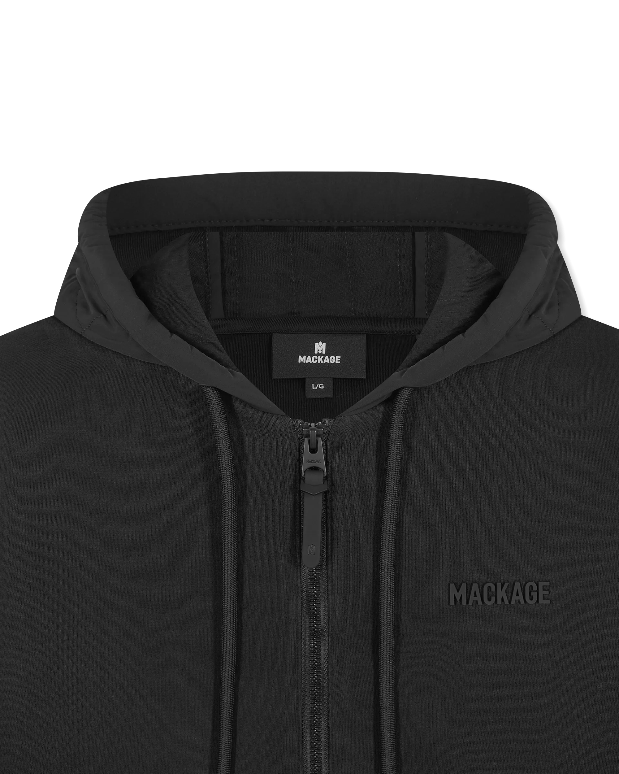 Cruz Zip-Up Hybrid Vertical Quilt Hoodie