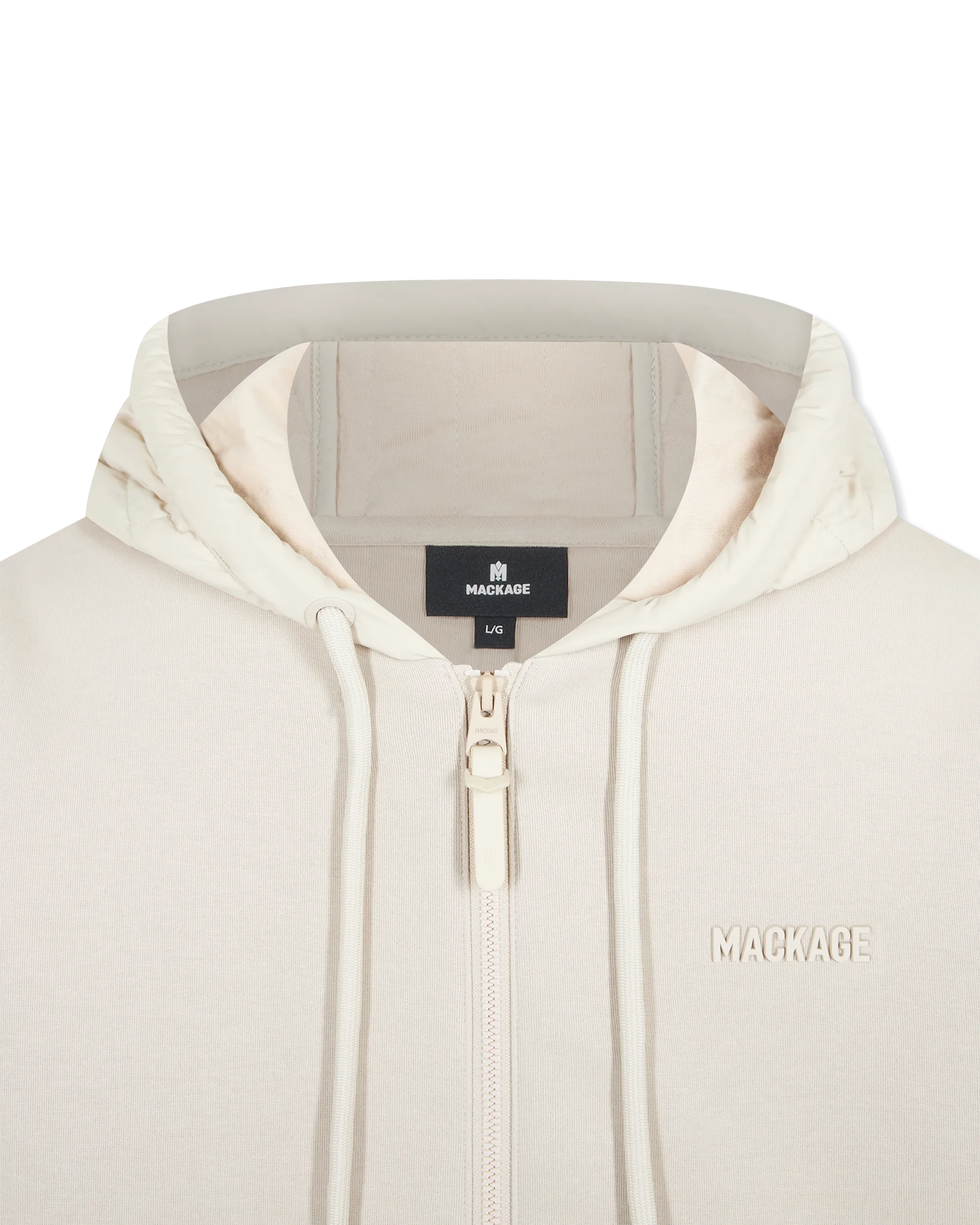 Cruz Zip-Up Hybrid Vertical Quilt Hoodie