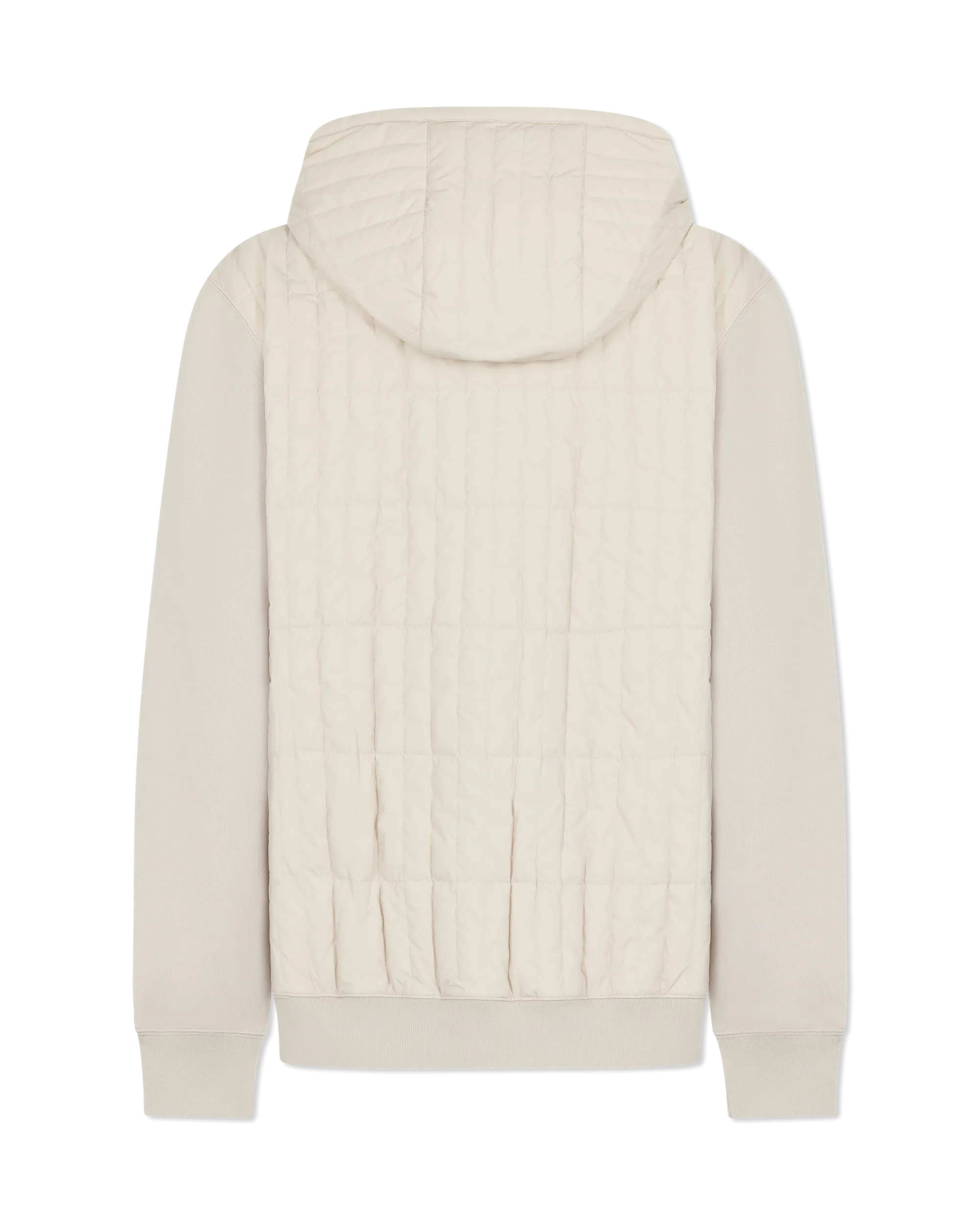Cruz Zip-Up Hybrid Vertical Quilt Hoodie