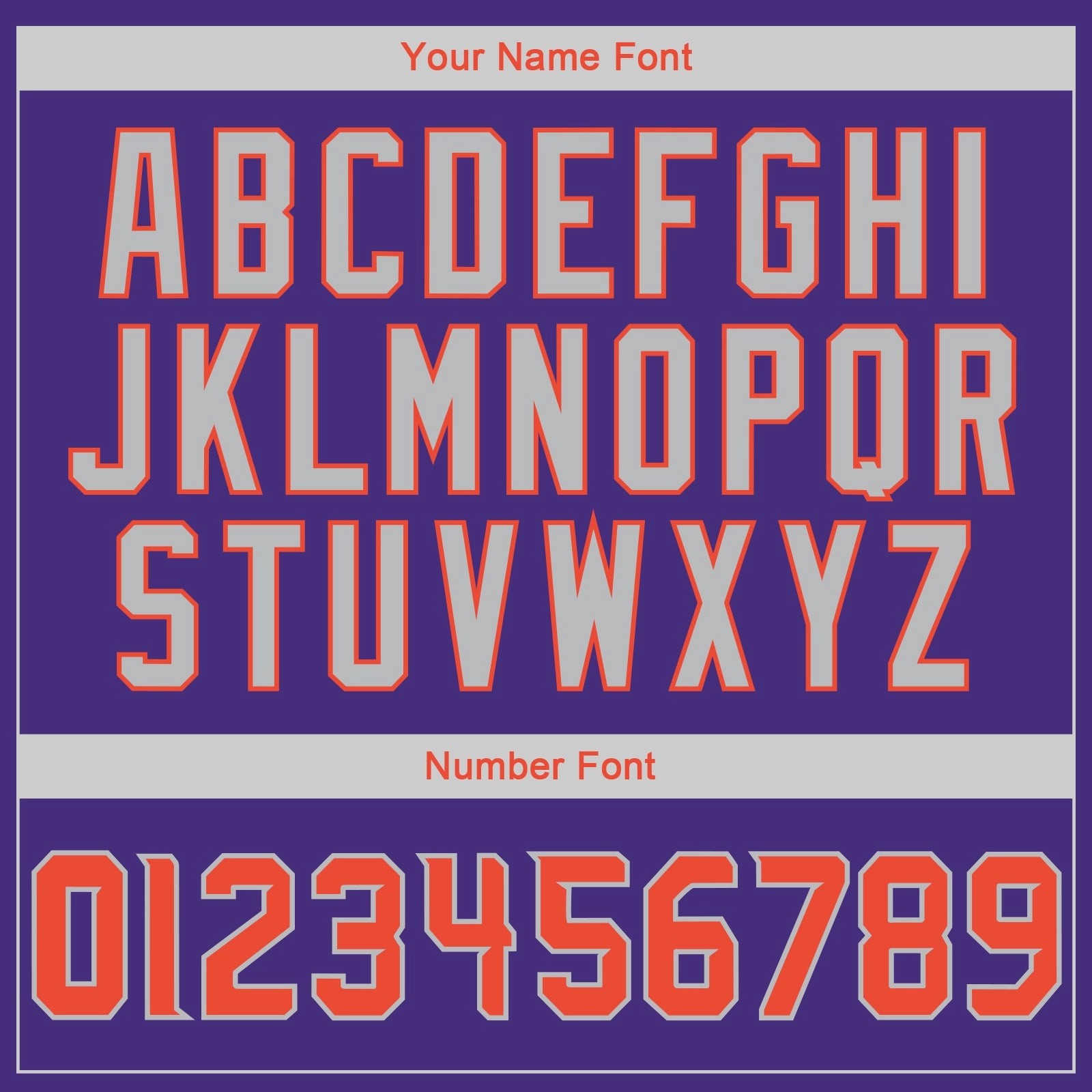Custom Stitched Purple Orange-Gray Sports Pullover Sweatshirt Hoodie