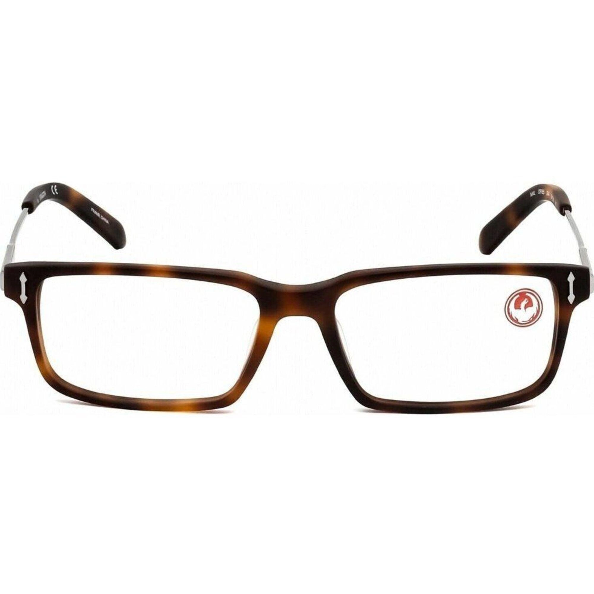 Dragon Men's Eyeglasses - Matt Tortoise Rectangular Frame | DRAGON DR165 MAL 244