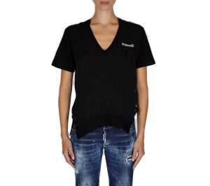 Dsquared2 Logo Print V-Neck T-Shirt