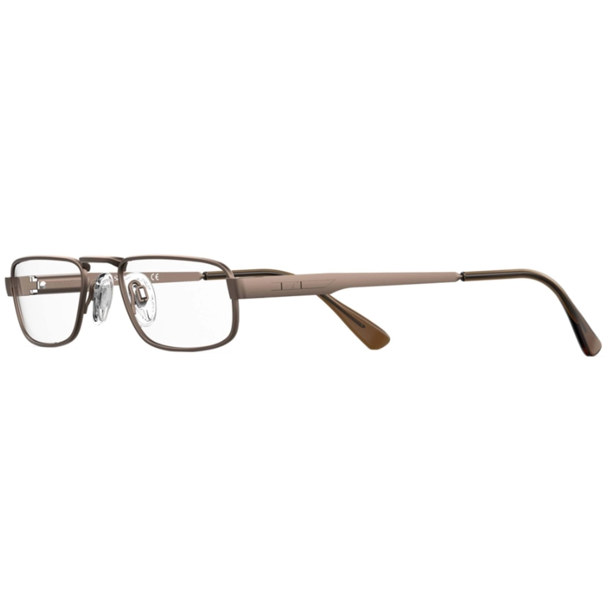 Elasta Men's Eyeglasses - Brown Metal Full Rim Rectangular Shape Frame | E 1321 009Q