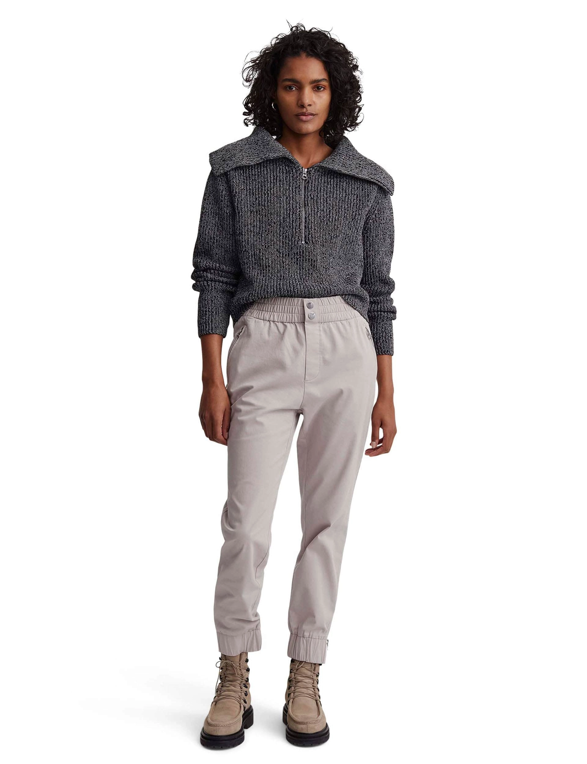 Elise Half-Zip Knit - Black