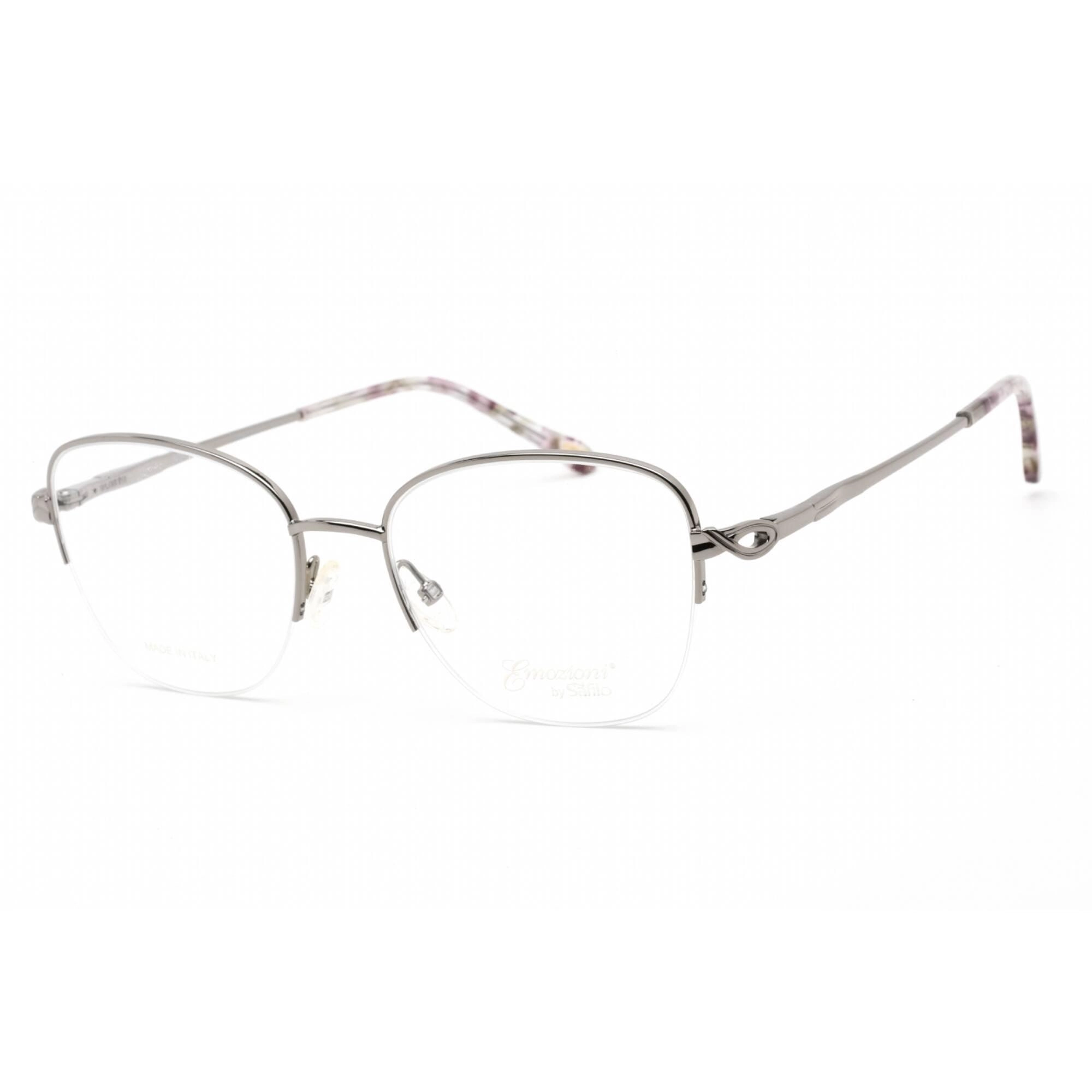 Emozioni Women's Eyeglasses - Ruthenium Metal Square Shape Frame | EM 4409 06LB 00