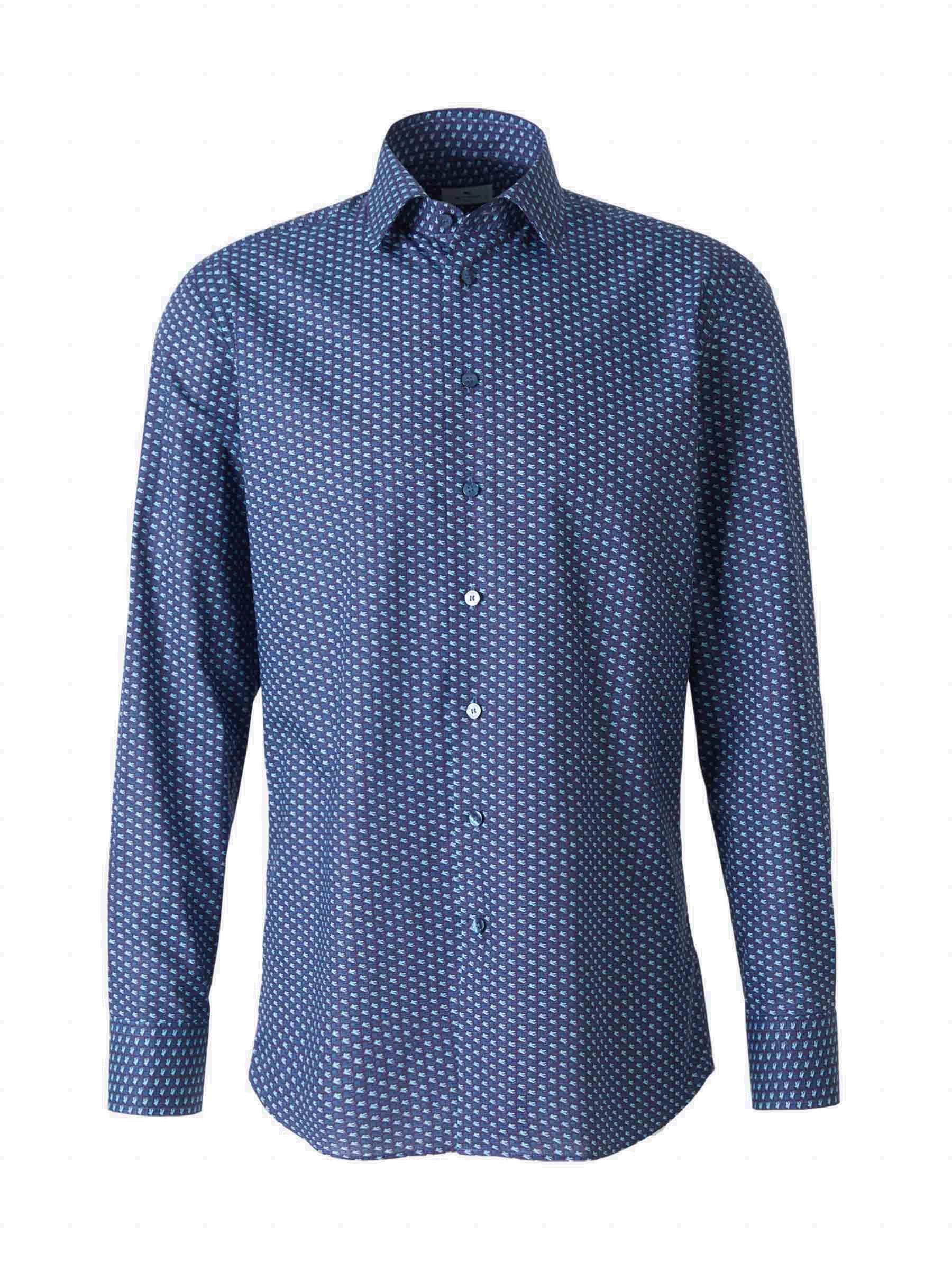 Etro Allover Monogram Long-Sleeved Shirt