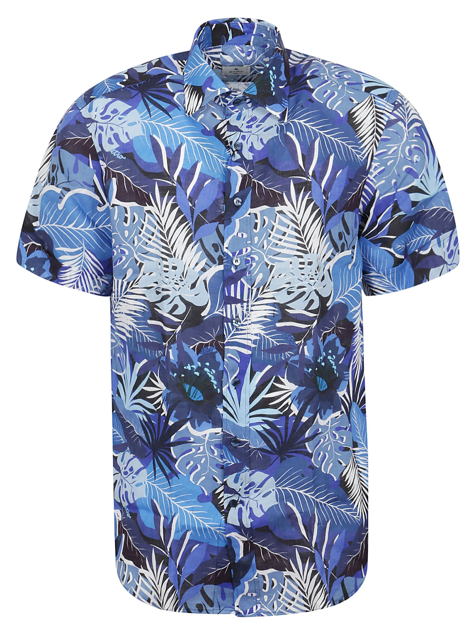 Etro Floral Printed Short-Sleeved Shirt