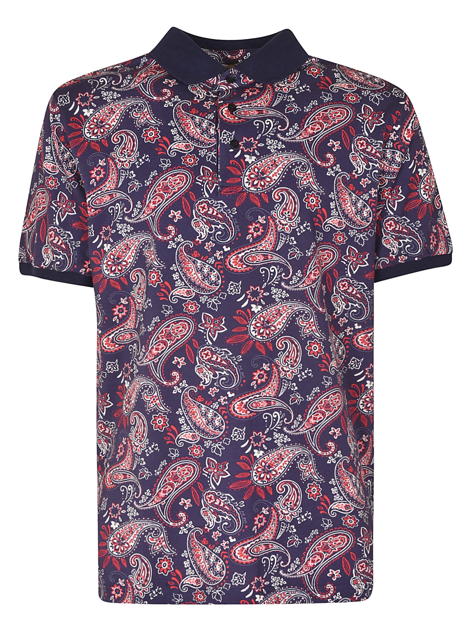 Etro Paisley Print Polo Shirt