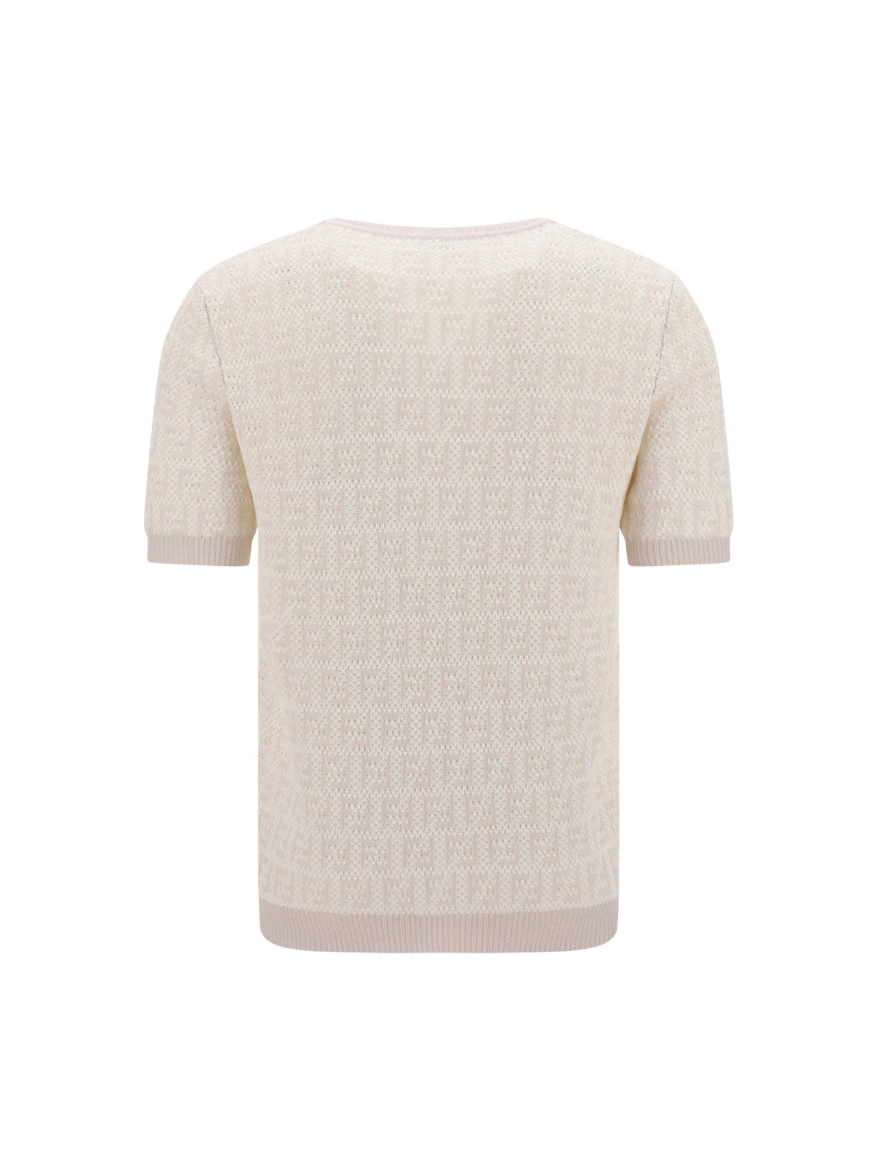 Fendi Monogram Short-Sleeved Knit T-Shirt
