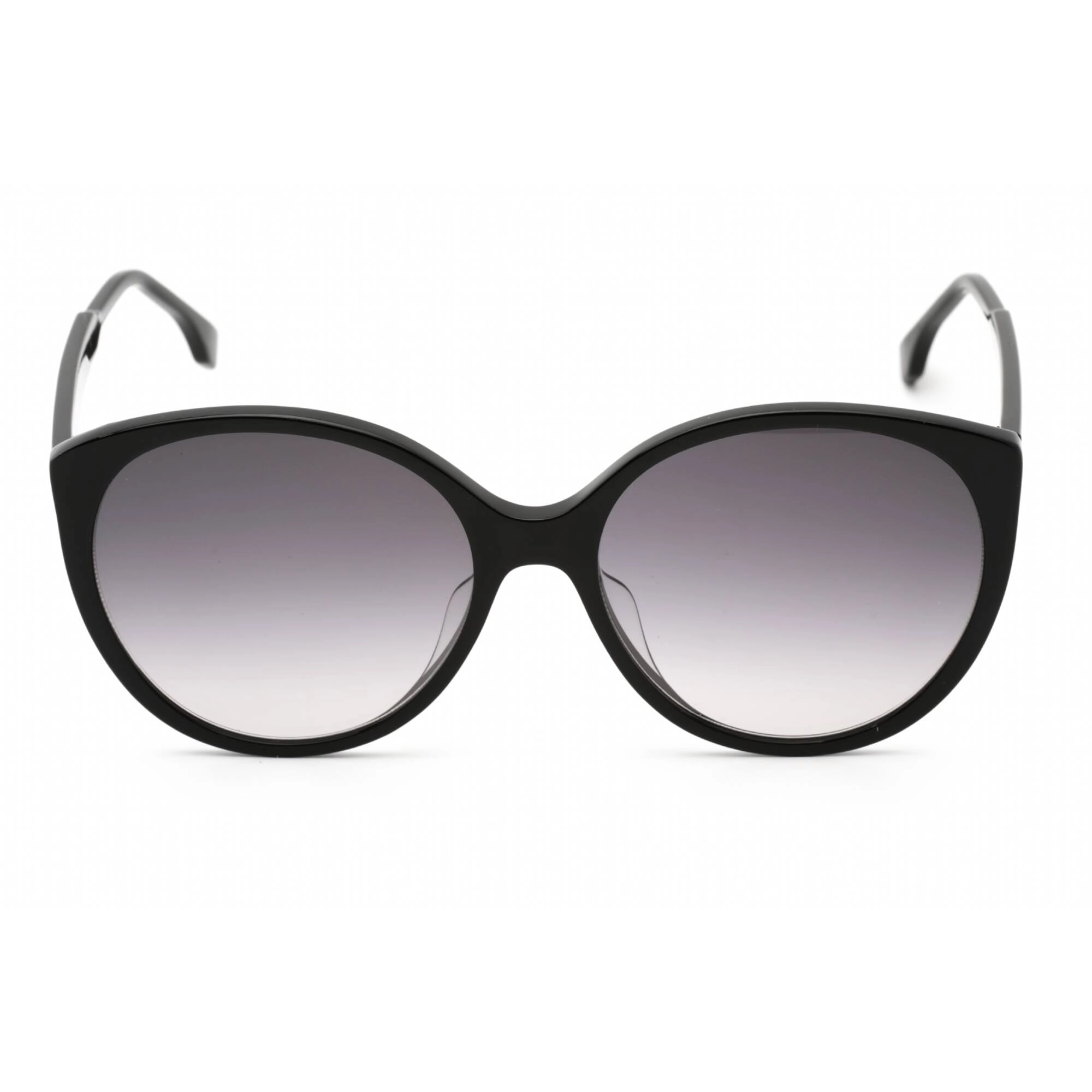 Fendi Women's Sunglasses - Black Plastic Oval Frame Grey Gradient Lens | FE40029U 01B