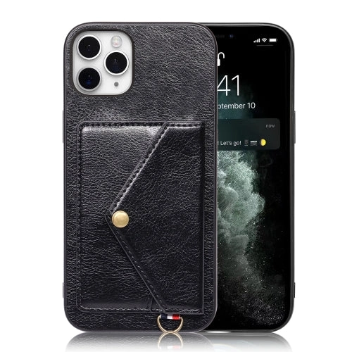 For iPhone 11 Litchi Texture Silicone   PC   PU Leather Back Cover Shockproof Case with Card Slot