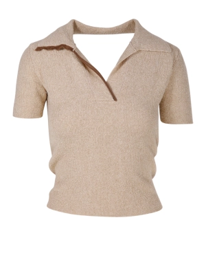 Jacquemus Bagnu Beach Towel Polo Shirt