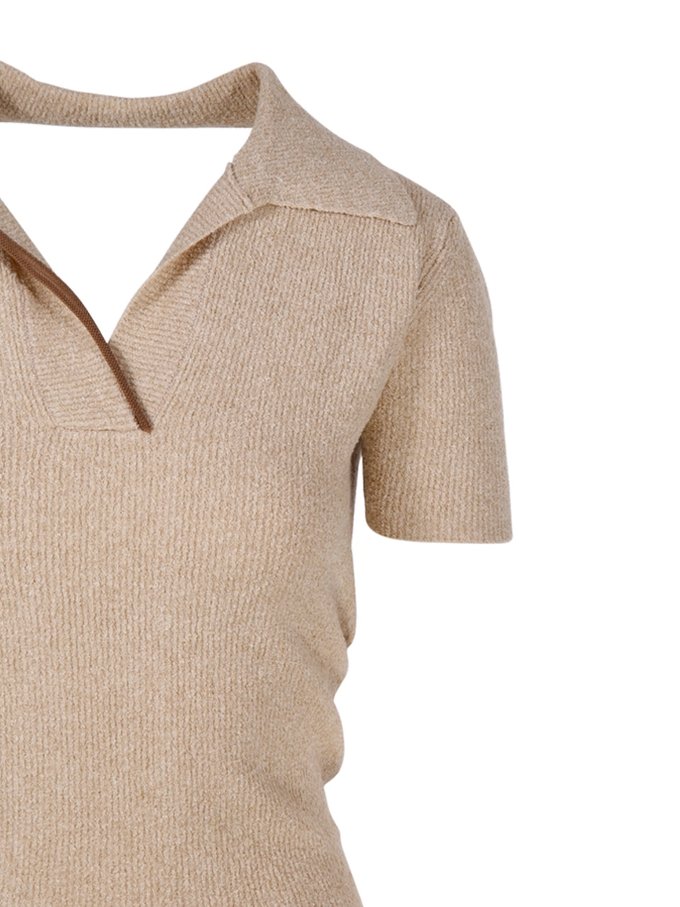 Jacquemus Bagnu Beach Towel Polo Shirt