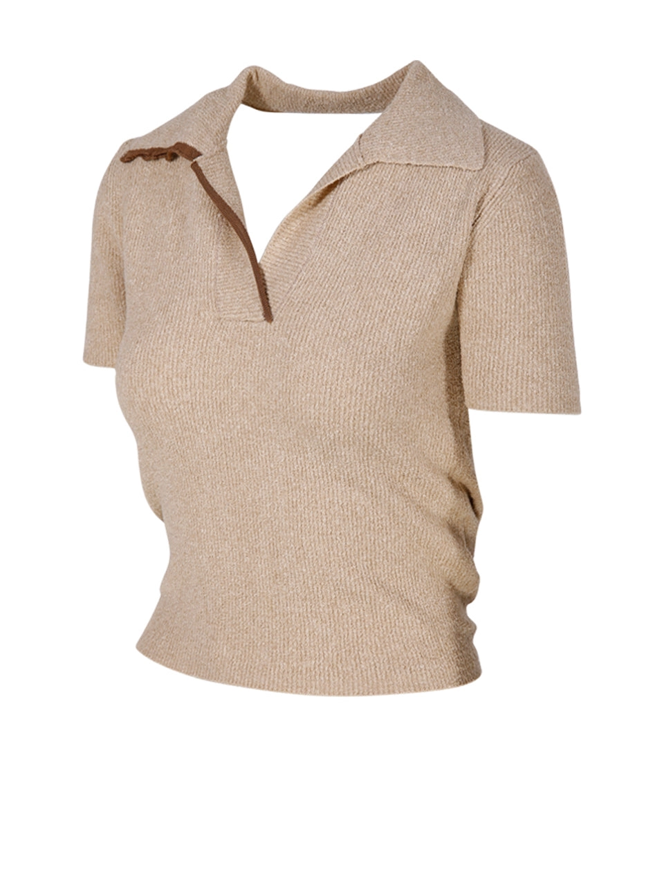 Jacquemus Bagnu Beach Towel Polo Shirt