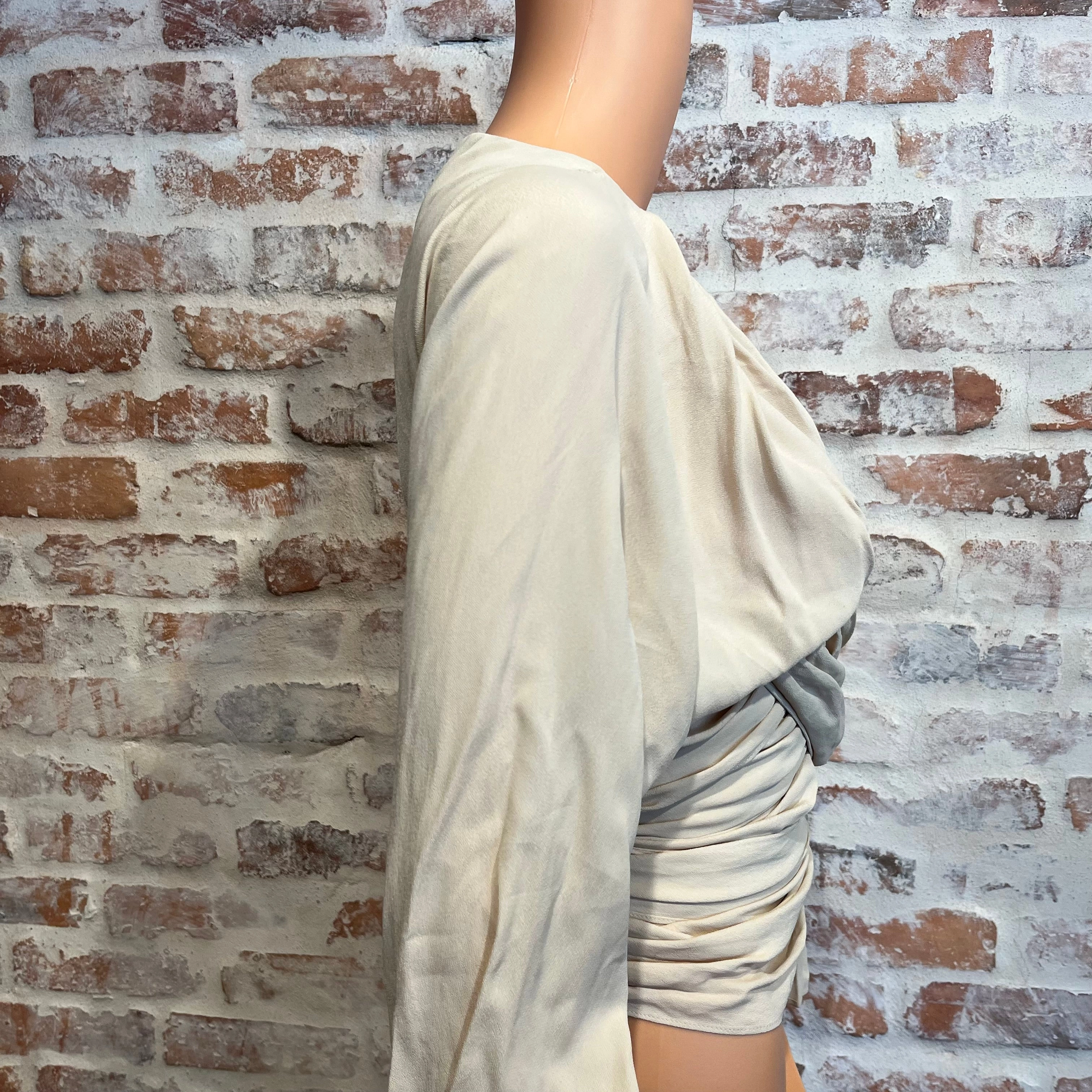 JACQUEMUS La Bomba Viscose Tie Wrap Shirt SZ38(6US/M)