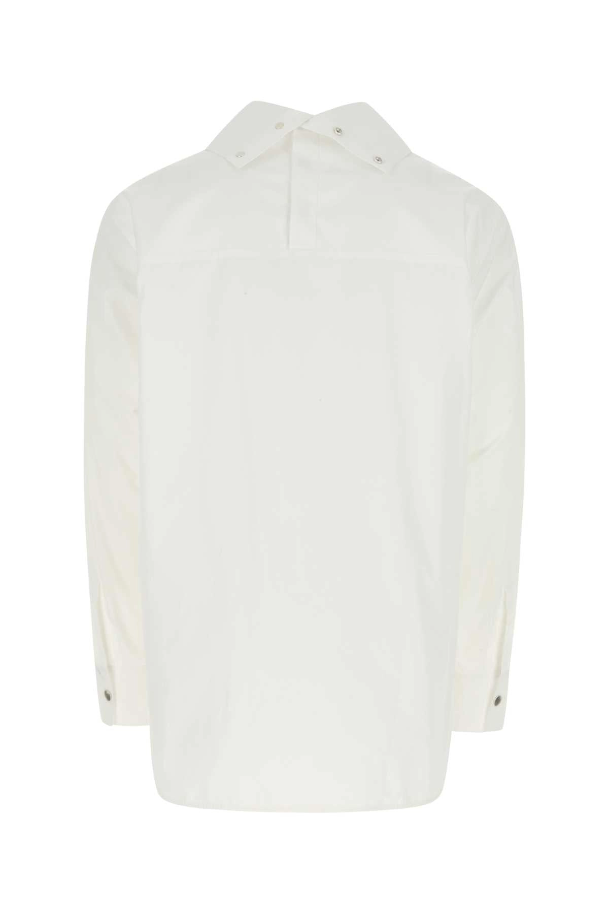 Jil Sander Long-Sleeved Curved-Hem Shirt