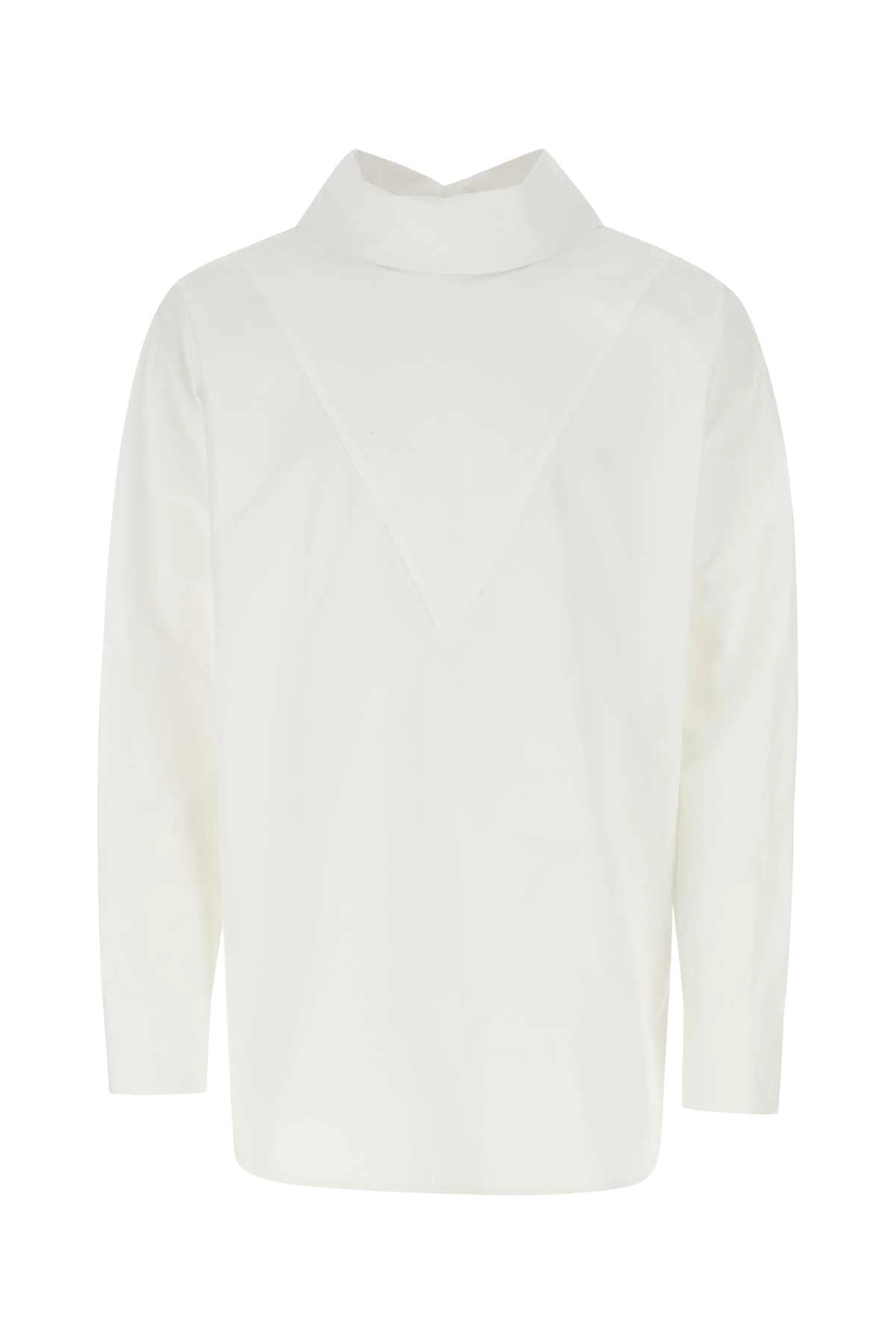 Jil Sander Long-Sleeved Curved-Hem Shirt