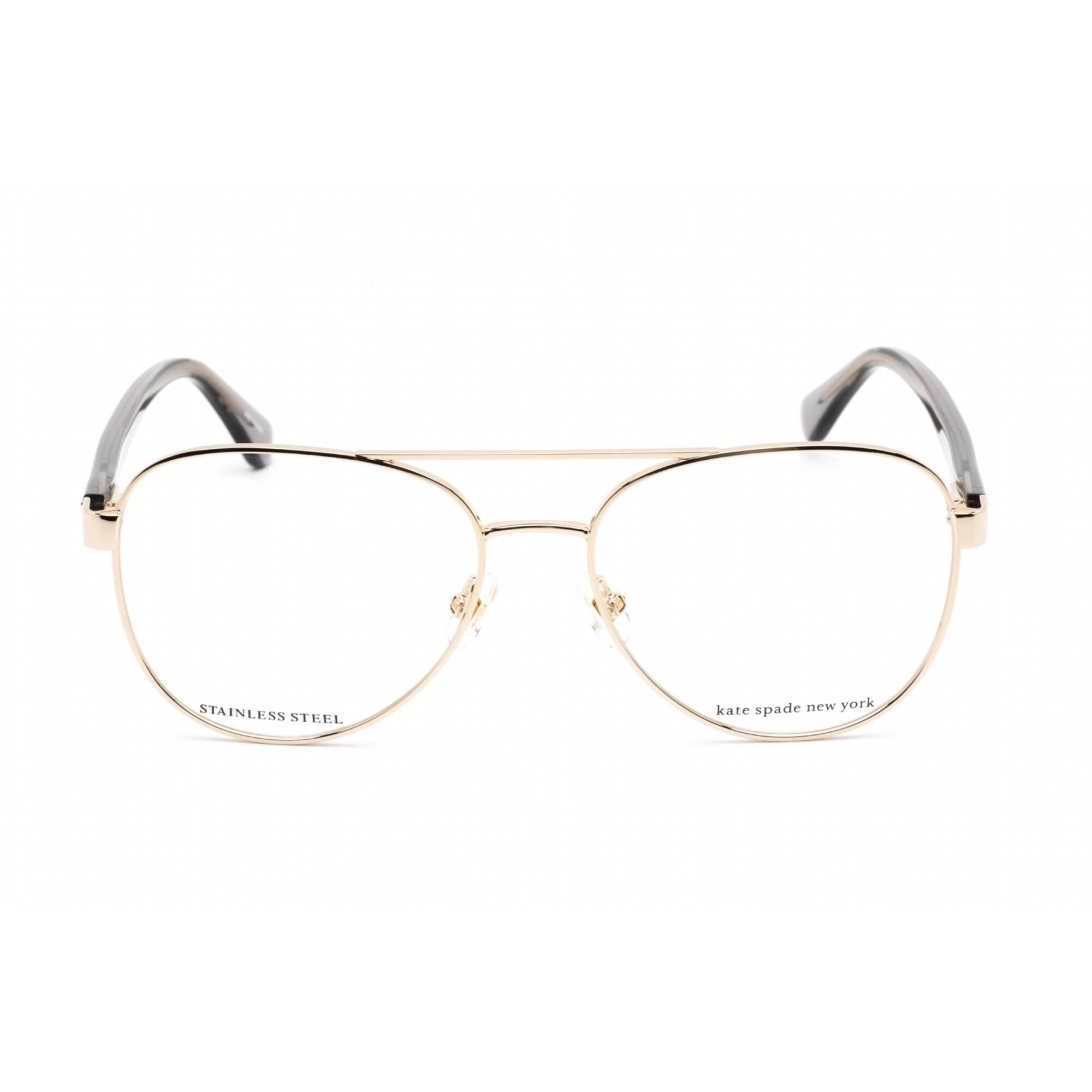 Kate Spade Women's Eyeglasses - Gold Grey Metal Aviator Shape Frame | TALULAH 02F7 00