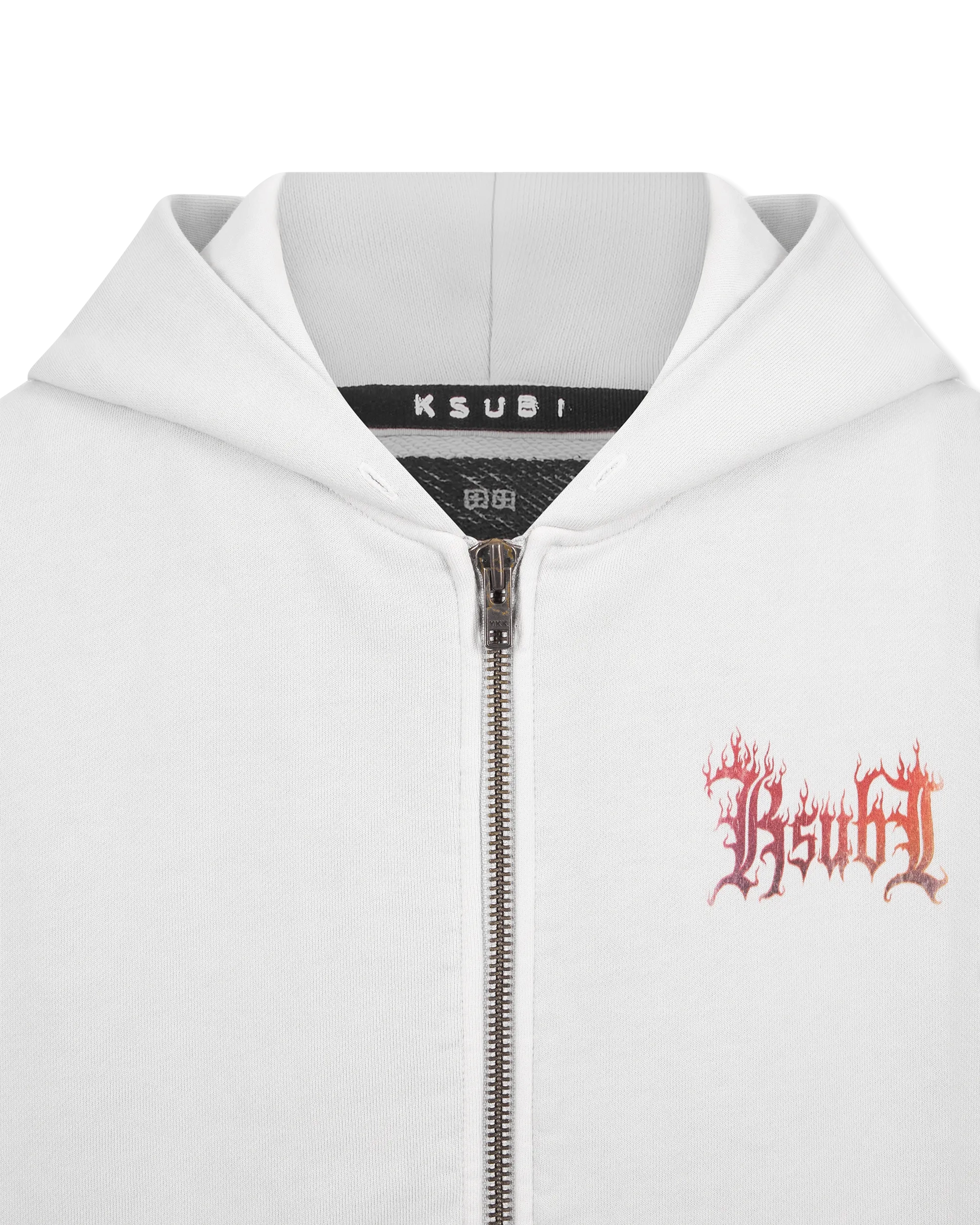 Ksubi Jeans Fuego Ekcess Zip-Up Painted Hoodie