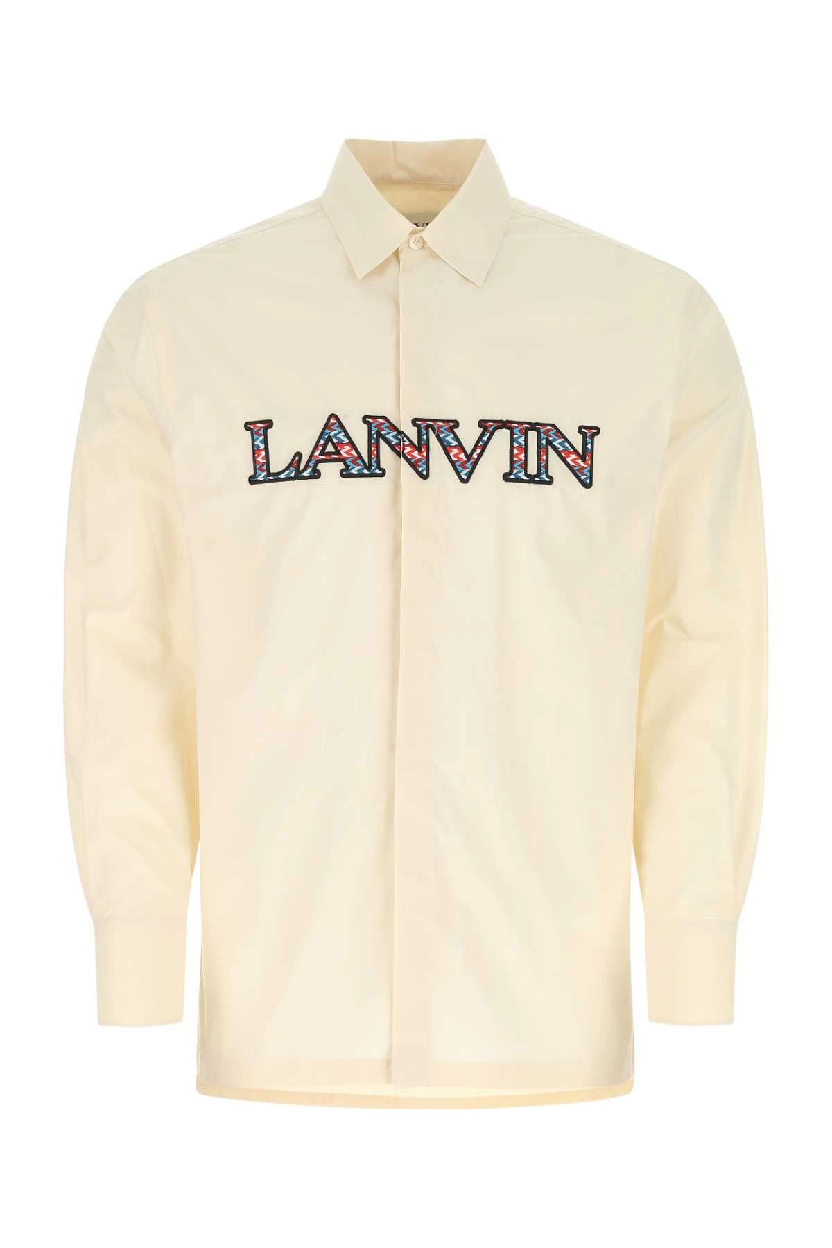 Lanvin Logo Embroidered Long-Sleeved Shirt