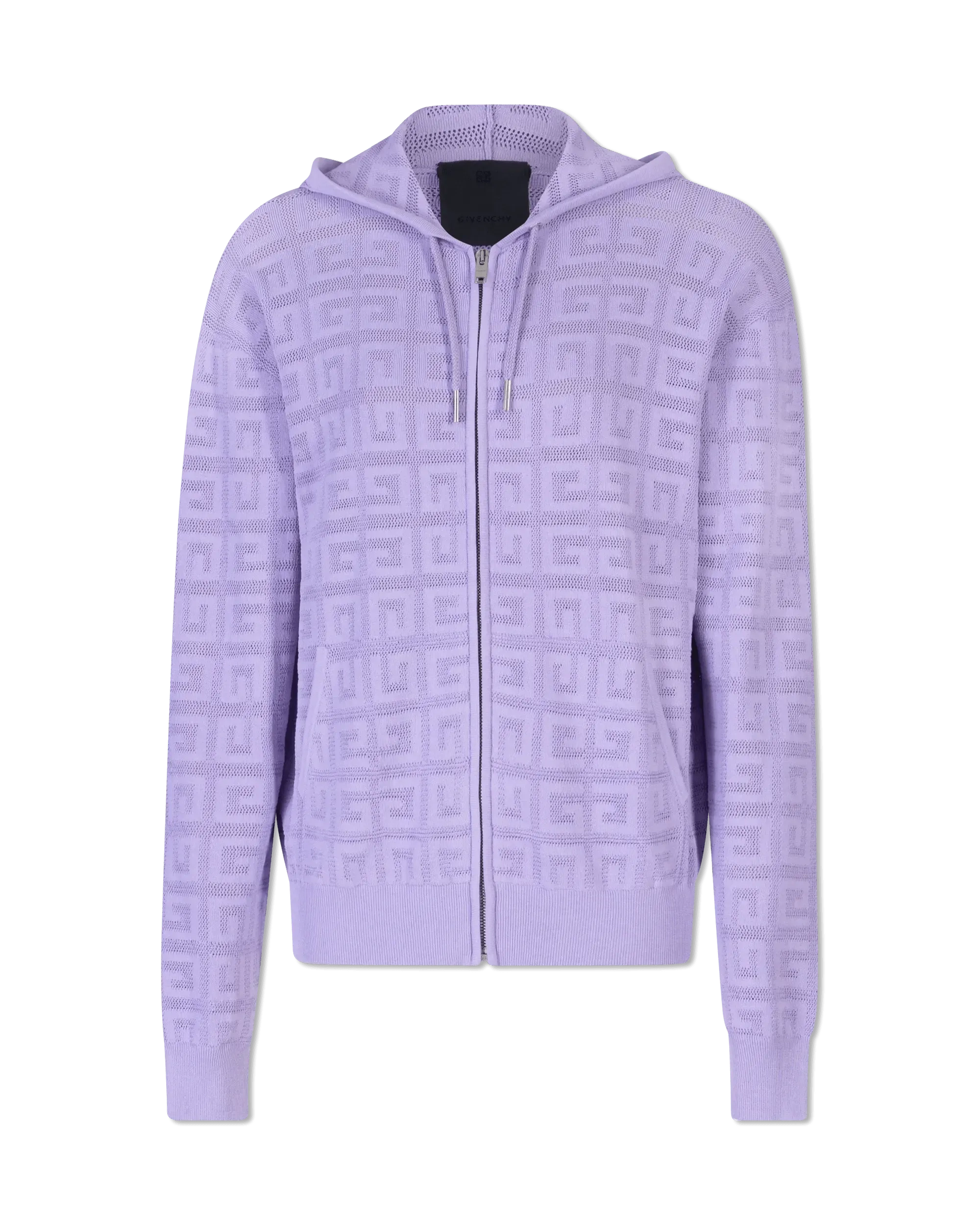 Lasered Monogram Zip Up Hoodie