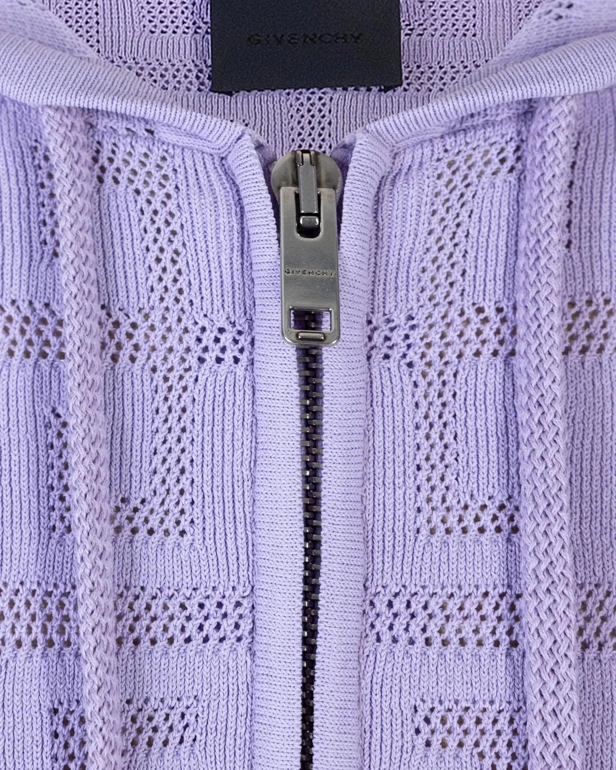 Lasered Monogram Zip Up Hoodie