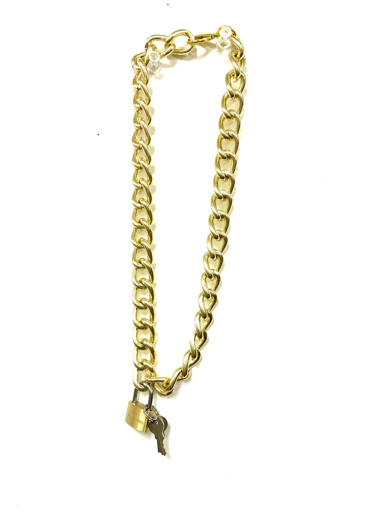 Lock and key  choker necklace