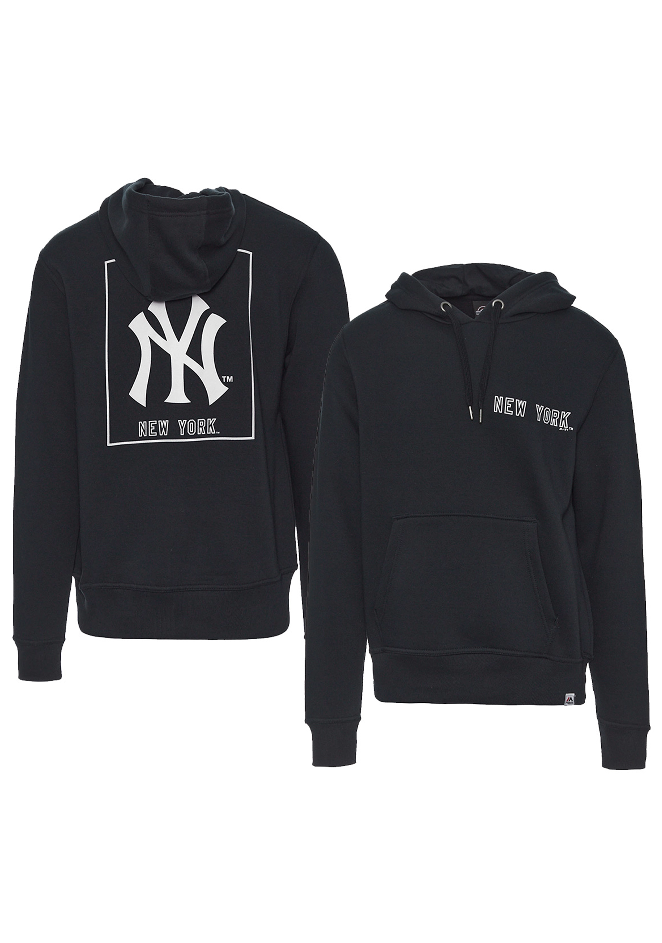 Majestic Athletic Mens Yankees Marquer Hoodie Navy <br> MNY7520NL