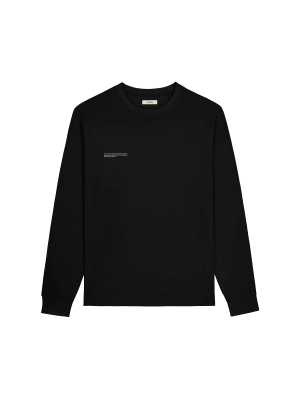 Mens 365 Midweight Long Sleeve T-shirt—black