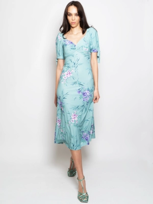 Midi Dress with Floral Print