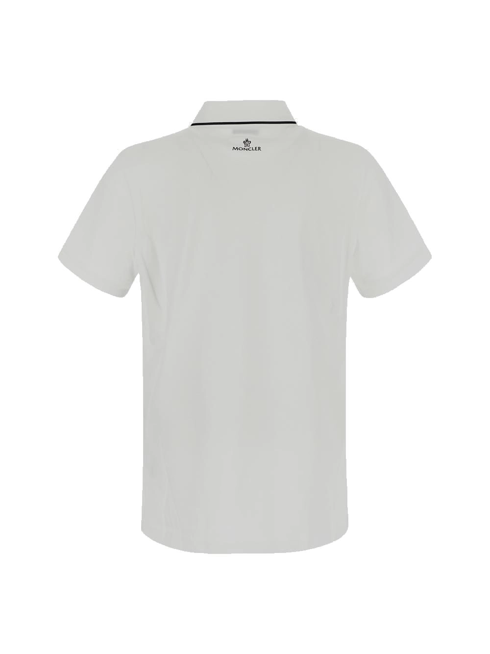 Moncler Logo Patch Straight Hem Polo Shirt