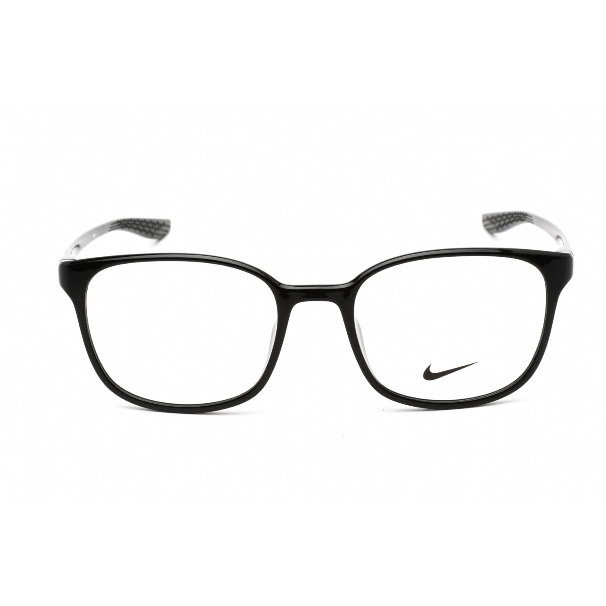 Nike Men's Eyeglasses - Clear Lens Black Plastic Square Shape Frame | NIKE 7026 001
